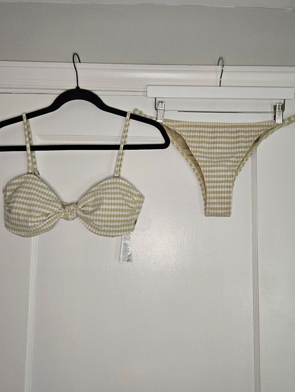 Billabong The Salty Blonde Cheeky Bikini Set - Women's XL - Tan & White